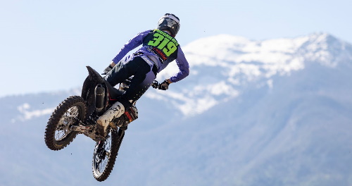 Quentin Prugnieres rides two strong motos in Trentino